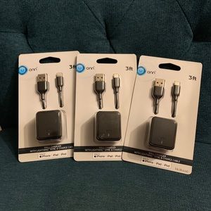 iPhone Wall Charger With Cable-Set Of 3